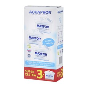 AQUAPHOR MAXFOR WASSERFILTERKARTUSCHEN 2 STÜCK + 1 GRATIS - Biolaboratorium