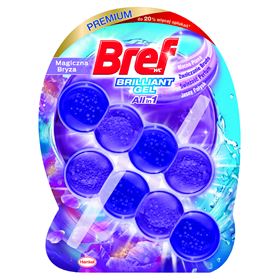BREF WC BRILLIANT GEL ALL IN 1 WASCH- UND DUFTANHÄNGER FÜR DAS WC MAGIC BREEZE 42 G 2 STÜCK - Biolaboratorium