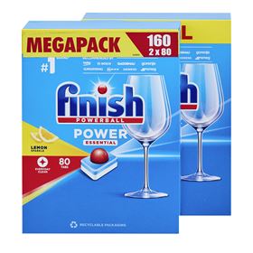 FINISH POWER ESSENTIAL LEMON SPÜLMASCHINENKAPSELN 80 STÜCK 2 PACKUNGEN - Biolaboratorium