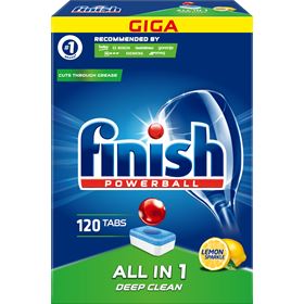 FINISH QUANTUM LEMON CAPSULES FOR DISHWASHING IN THE DISHWASHER 1248 G (120 PIECES) 4 PACKS