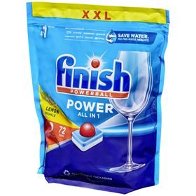 FINISH POWER LEMON SPÜLTABLETTEN 1152 G (72 STÜCK) 4 PACKUNGEN - Biolaboratorium