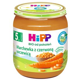 HIPP BIO NACH 5 MONATEN KAROTTEN MIT ROTEN LINSEN 125 G - Biolaboratorium