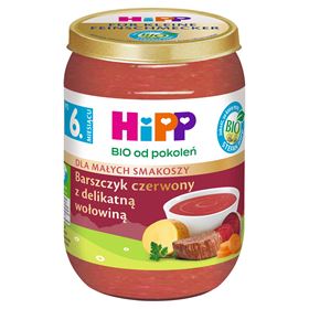 HIPP BIO NACH 6 MONATEN BORSCHCH MIT RIND 190 G - Biolaboratorium
