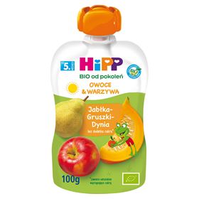HIPP BIO APFEL-BIRNEN-KÜRBIS-MOUSSE NACH 5 MONATEN 100 G - Biolaboratorium