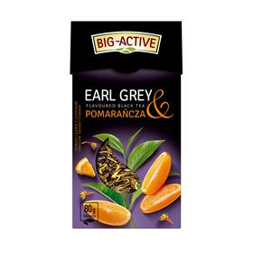 BIG-ACTIVE EARL GREY & ORANGE SCHWARZTEE 80 G 12 STÜCK - Biolaboratorium