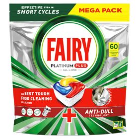 FAIRY PLATINUM-PLUS SPÜLMASCHINENKAPSELN 60 STÜCK - Biolaboratorium