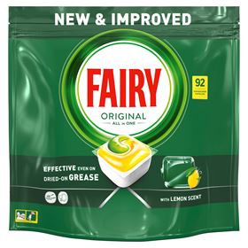 FAIRY ORIGINAL ZITRONE SPÜLTABLETTEN ALLES IN EINEM 92 STÜCK - Biolaboratorium