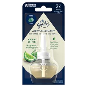 GLADE AROMATHERAPIE CALM MIND NACHFÜLLUNG FÜR ELEKTRISCHEN DIFFUSOR BERGAMOTTE + ZITRONENGRAS 17,4 ML - Biolaboratorium