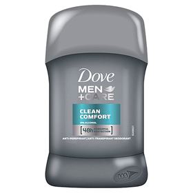DOVE MEN+CARE CLEAN COMFORT ANTIPERSPIRANT STICK 50ML - Biolaboratorium