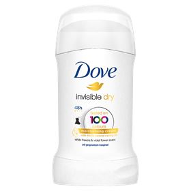 DOVE INVISIBLE DRY WHITE FREESIA & VIOLET BLUME ANTITranspirant Stick 40 ml - Biolaboratorium