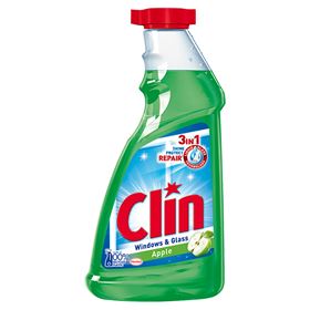 CLIN FENSTER- UND GLASFENSTERREINIGER MIT ALKOHOL NACHFÜLLUNG 500ML - Biolaboratorium
