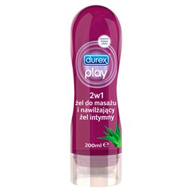 DUREX PLAY 2IN1 MASSAGEGEL UND FEUCHTIGKEITSGEL MIT BERUHIGENDER ALOE VERA 200 ML