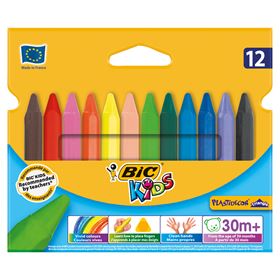 BIC KIDS PLASTIDECOR DREIECK 12 FARBEN - Biolaboratorium