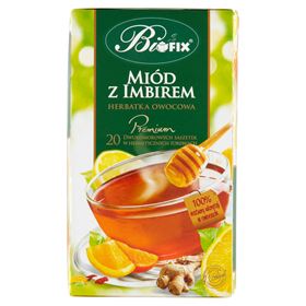 BIFIX PREMIUM FRÜCHTETEE HONIG MIT INGWER 40 G (20 X 2 G) - Biolaboratorium
