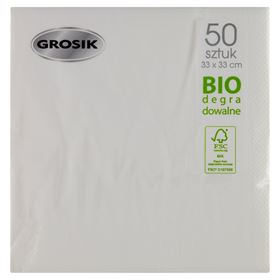 PENA-SERVIETTEN BIOLOGISCH ABBAUBAR WEISS 33 X 33 CM 50 STÜCK - Biolaboratorium