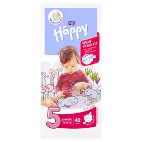 BELLA BABY HAPPY EINWEGWINDELN 5 JUNIOR 12-25 KG 42 STÜCK - Biolaboratorium