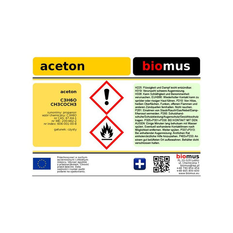 Acetone 1000ml BIOMUS
