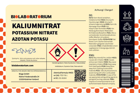 Kaliumnitrat Kaliumnitrat E252 1000g Biolaboratorium
