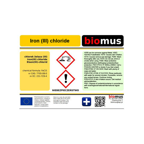 Chlorure ferrique 37% 100ml BIOMUS