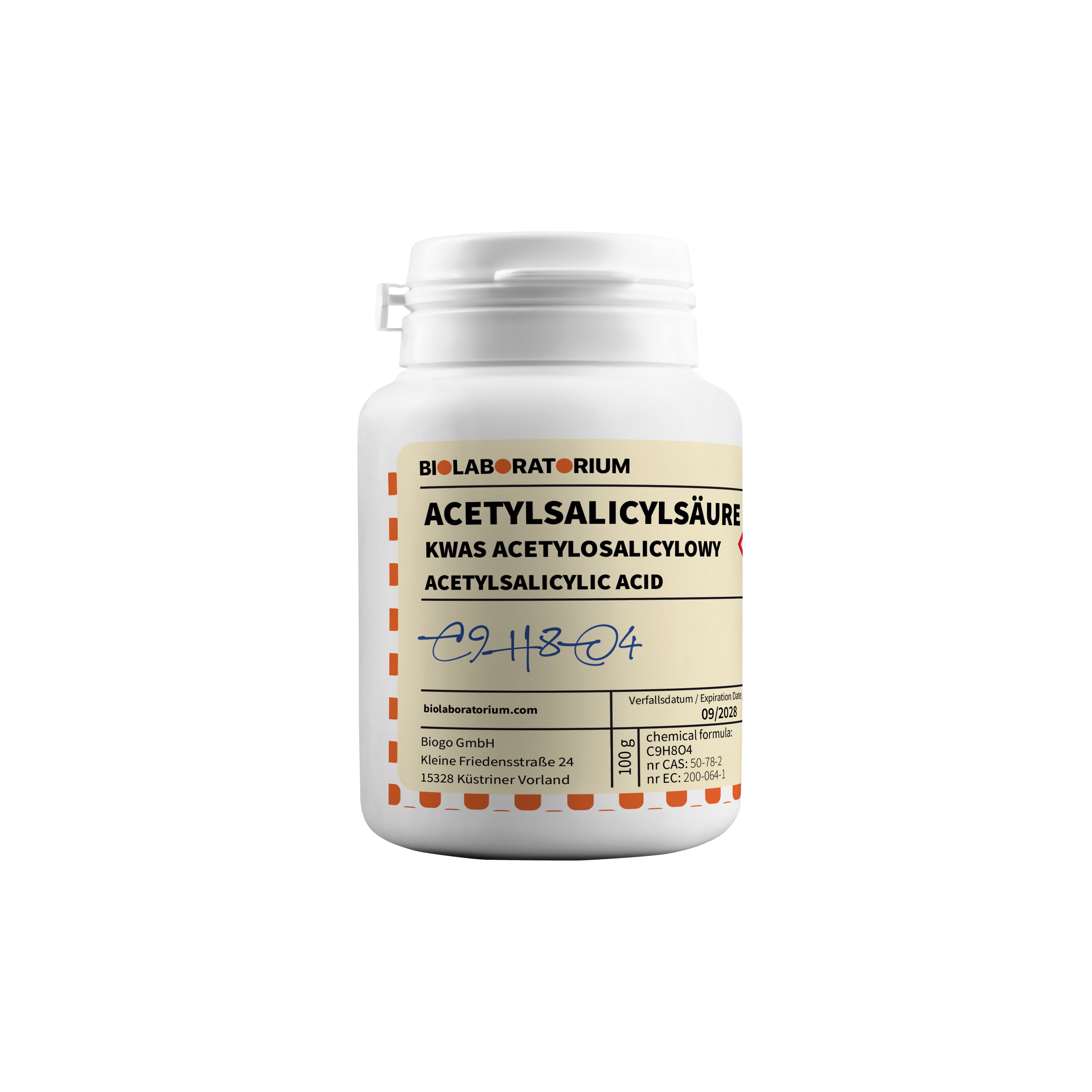 Acetylsalicylsäure Aspirin 500g BIOLABORATORIUM