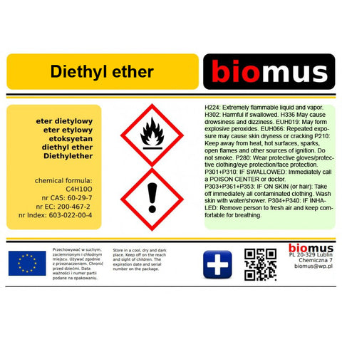 Diethylether C4H10O 100 ml BIOMUS