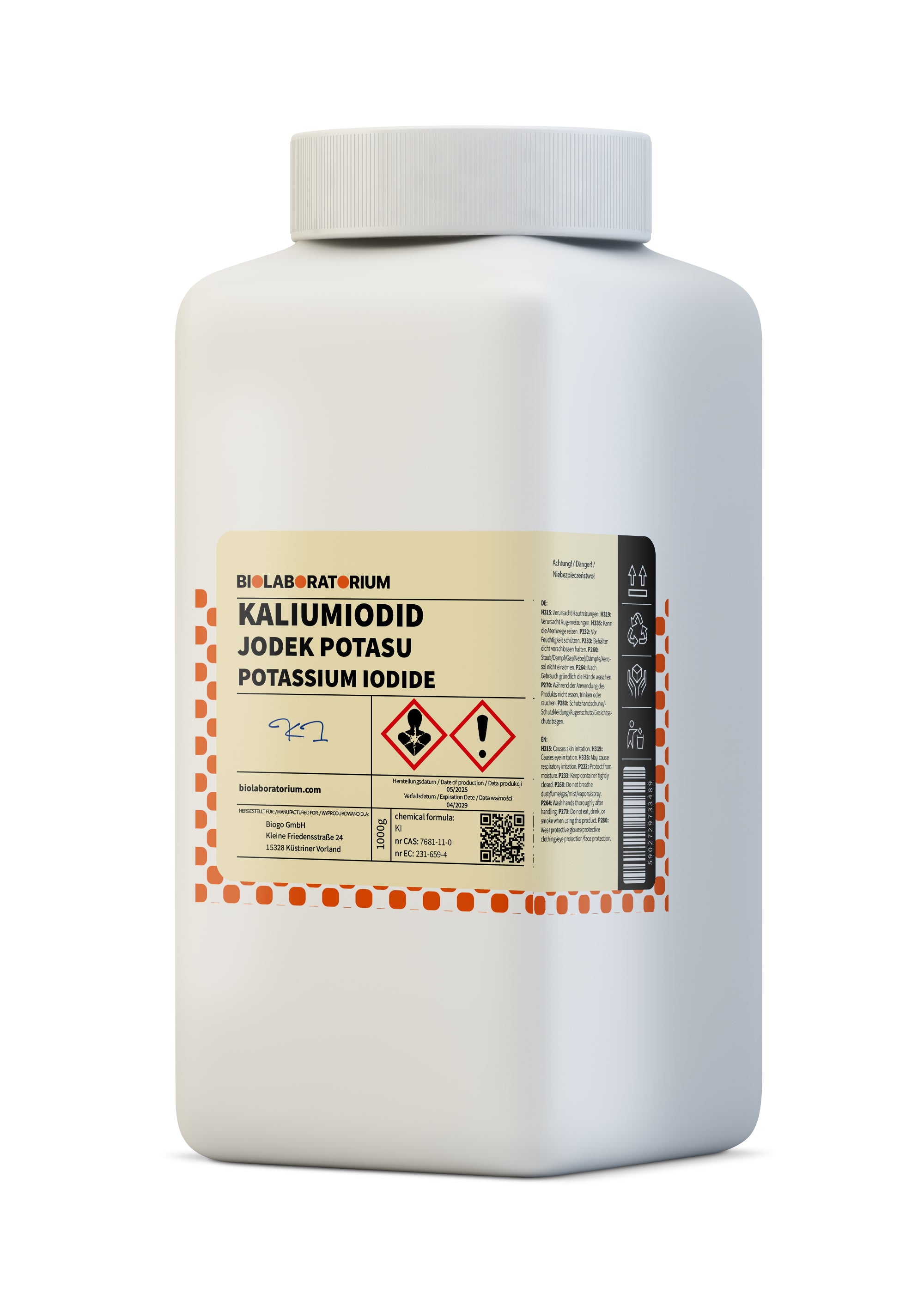 Kaliumjodid 250g BIOLABORATORIUM