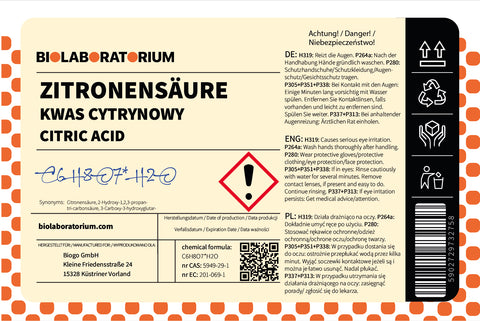 Zitronensäure 1 kg BIOLABORATORIUM