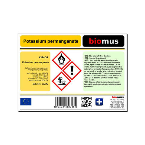 Kalia Potassium Permanganate 1kg BIOMUS