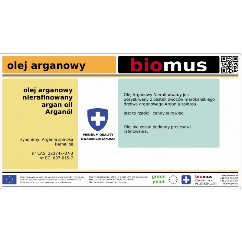 Arganöl 1000 ml - Biolaboratorium