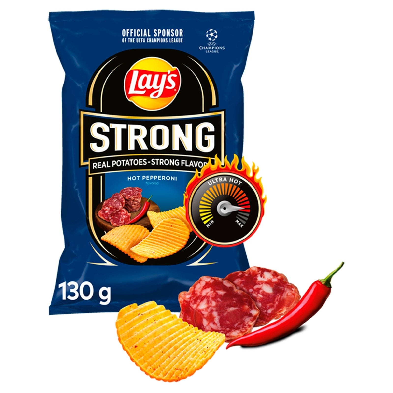 Lay's starke scharfe Peperoni-Chips Frito-Lay 130g - Biolaboratorium