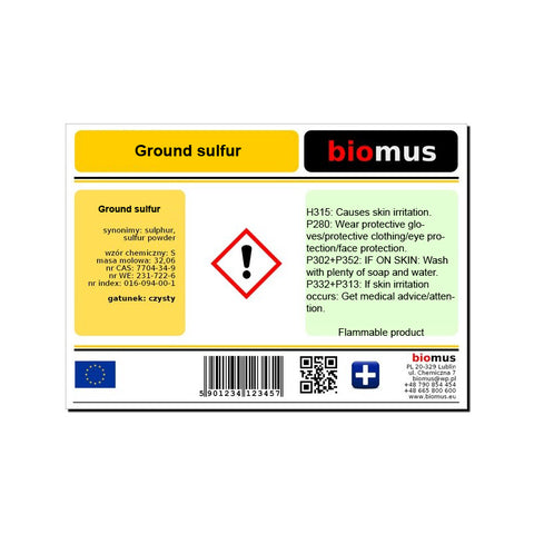 Ground sulfur 1 kg BIOMUS
