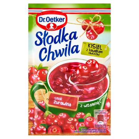 DR.OETKER SWEET MOMENT JILLEL MIT FRUCHTSTÜCKEN CRANBERRY GESCHMACK 32,5 G - Biolaboratorium