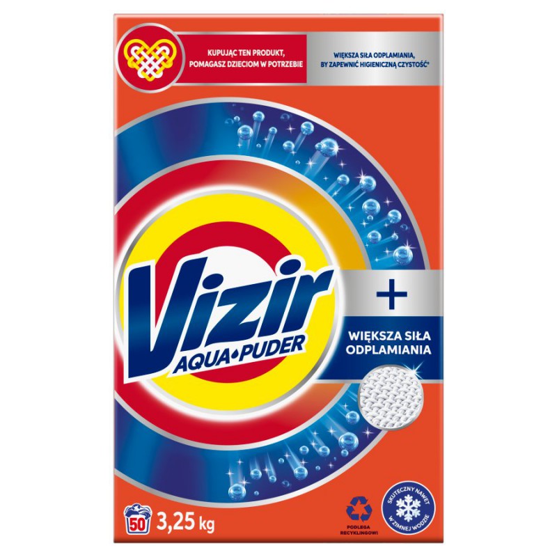 Vizir-Waschpulver – höhere Fleckenentfernungskraft, 50 Wäschen, 3,25 kg - Biolaboratorium