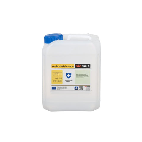 Destilliertes Wasser. Reine 5l BIOMUS