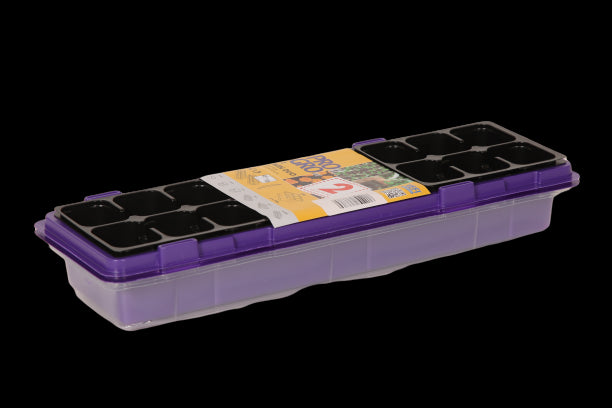 Zwei Mini-Gewächshäuser mit 18 Töpfen und Abdeckung