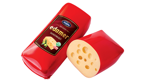Aus der Waage: Edamer Kosów-Käse (Scheiben ca. 100g)