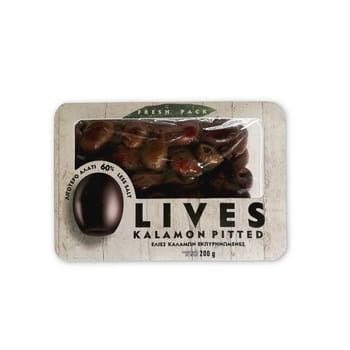 Entkernte, eingelegte Kalamata-Oliven, 200 g Frischpackung