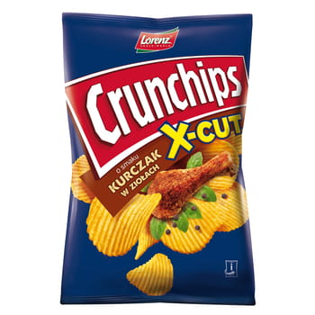 Crunchips X-Cut Chicken Chips in Herbs Lorenz 140g