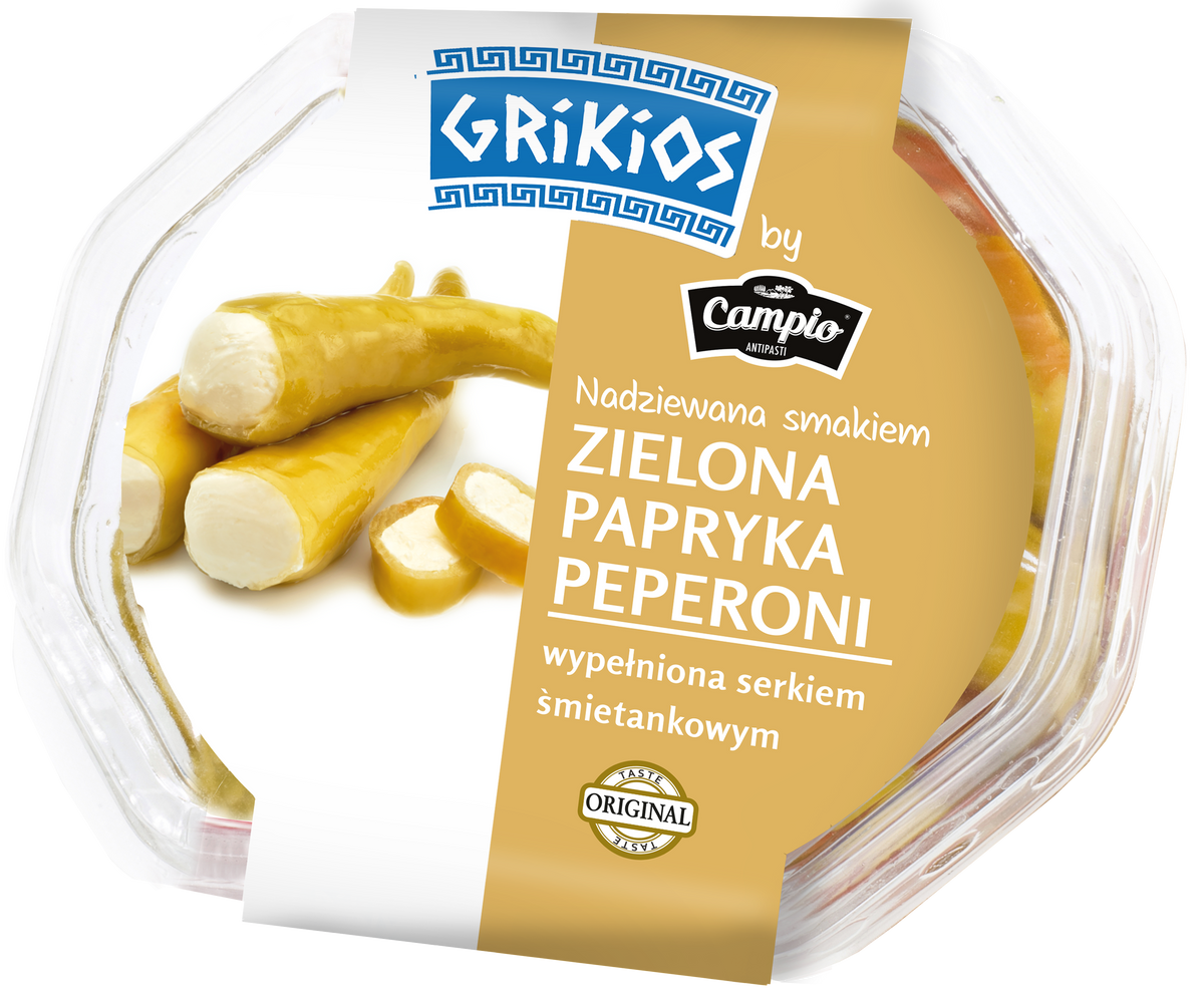 Grikios grüne Peperoni mit Käse 250g