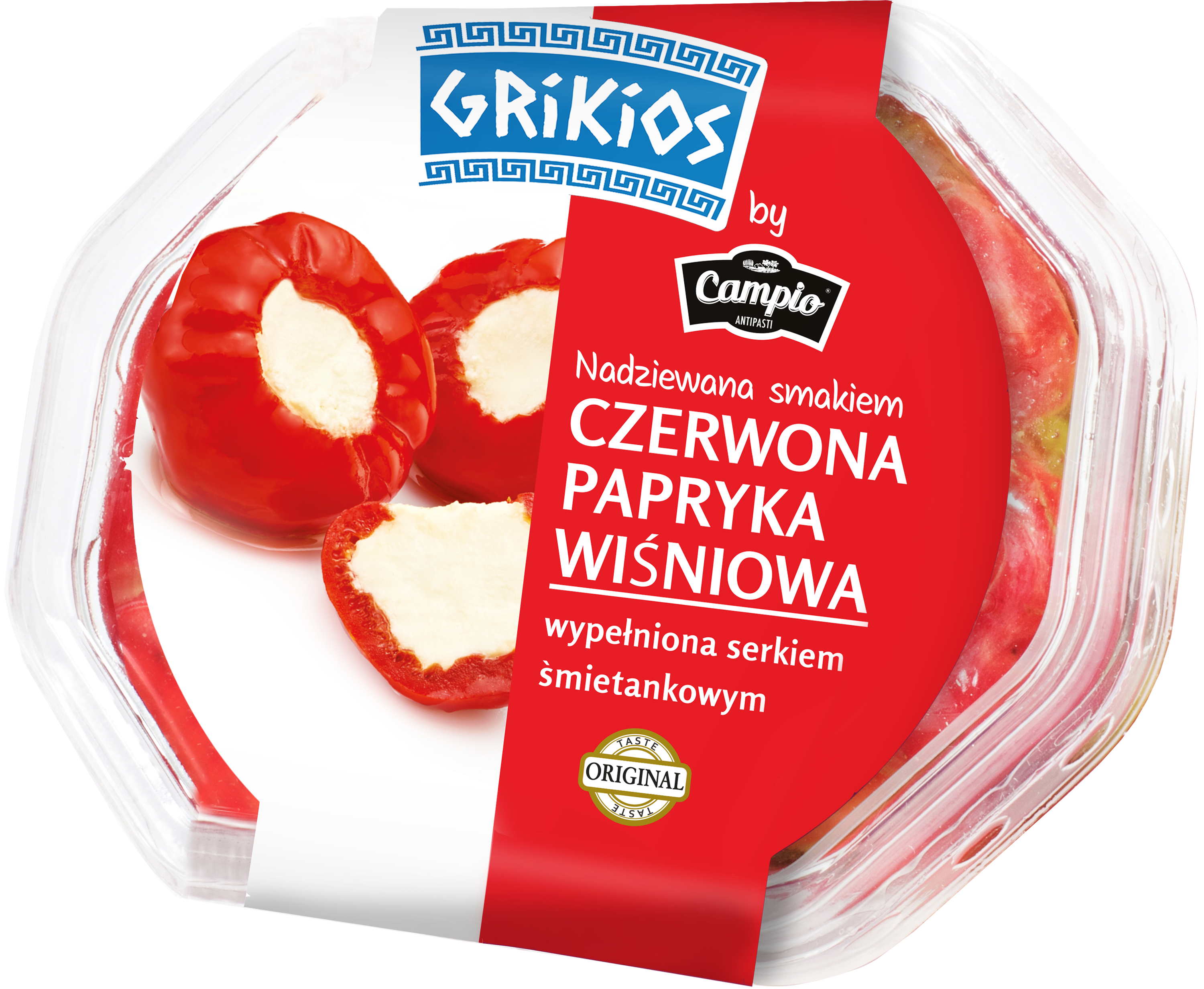 Grikios rote Kirschpaprika mit Käse 250g