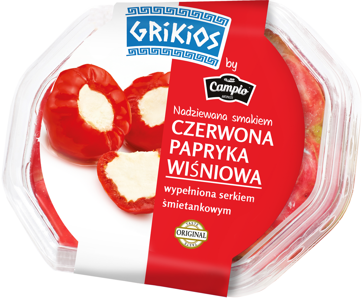 Grikios rote Kirschpaprika mit Käse 250g