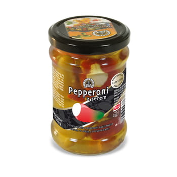 Peperoni-Paprika gefüllt mit frischem Käsemacher-Käse 250g