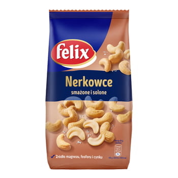 Gebratene und gesalzene Felix-Cashewnüsse 240g