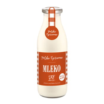 Mleko Bocheńskie Polish Red im Glas 2% 1l