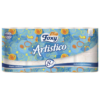 Foxy Artistico Pfirsich Toilettenpapier 8 Rollen