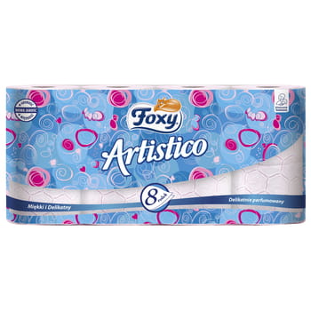 Pink Foxy Artistico Toilettenpapier 8 Rollen