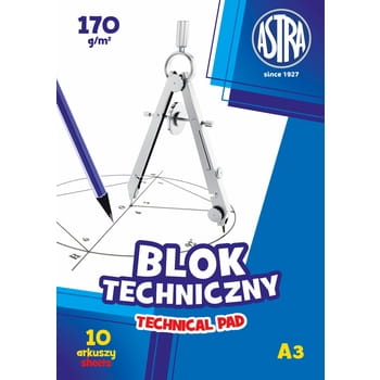 Technischer Block A3 10 Blatt 170g Astrapap