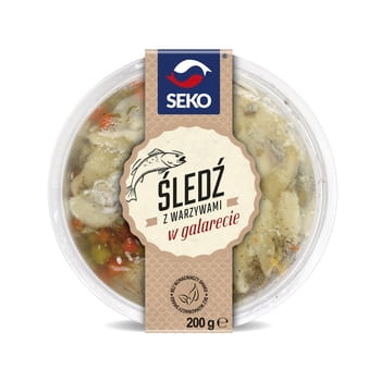 Hering mit Gemüse in Gelee Seko 200g