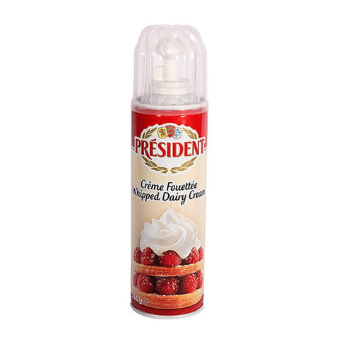Sprühcreme mit Vanillegeschmack President 250g