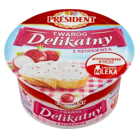 Zarter Hüttenkäse mit Rettich President 150g